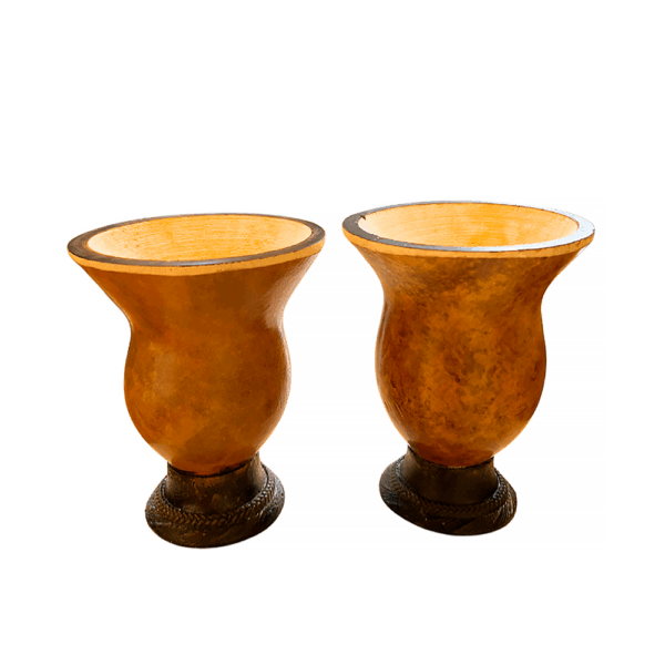 Cuia casco grosso lisa taça sem bocal M / G