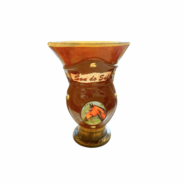 Cuia casco grosso taça medalhão G
