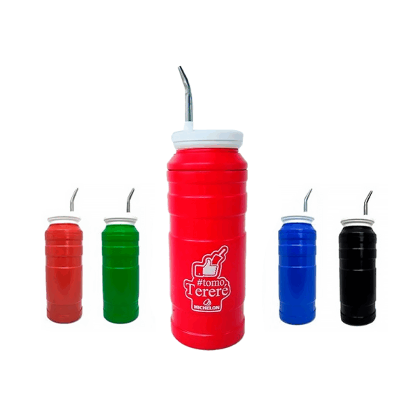Cuia térmica color com bomba lisa para tereré