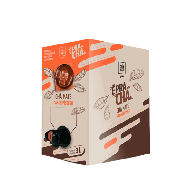 Chá mate Preparado | Tostado sabor Pêssego 3L