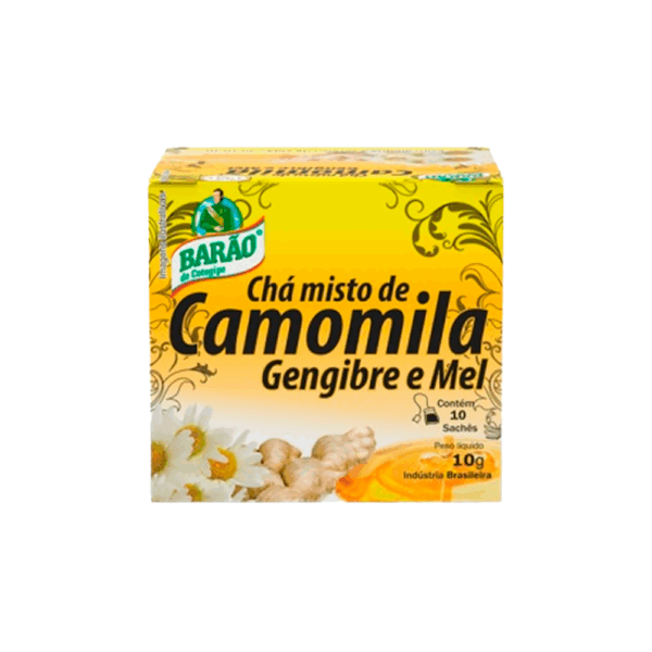 Barão | Chá Camomila, Gengibre e Mel 10g (10 sachês)