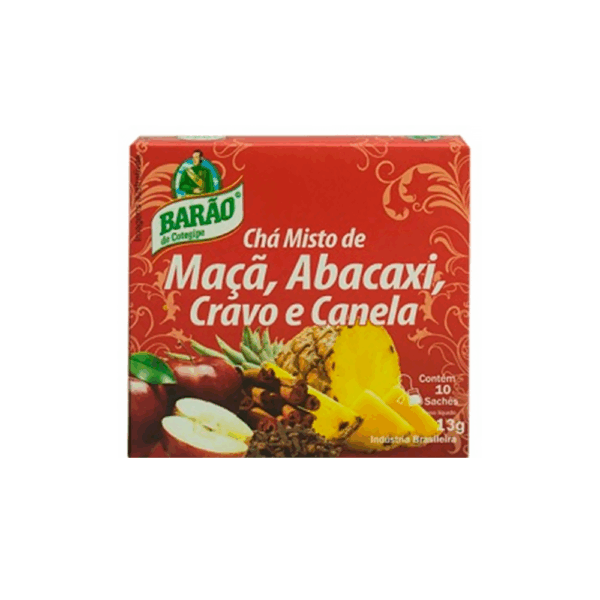 Barão | Chá Maçã, Abacaxi, Cravo e Canela 13g (10 sachês)