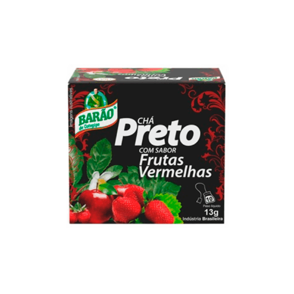 Barão | Chá Preto com Frutas Vermelhas 13g (10 sachês)