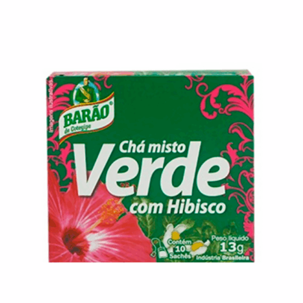 Barão | Chá Verde com Hibisco 13g (10 sachês)