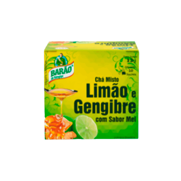 Barão | Chá Limão, Gengibre com sabor Mel 13g (10 sachês)